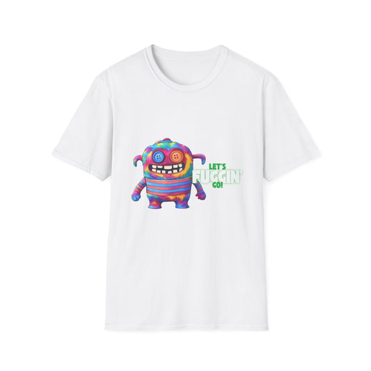 Let's Fuggin Go - Green Text - Unisex Softstyle T-Shirt