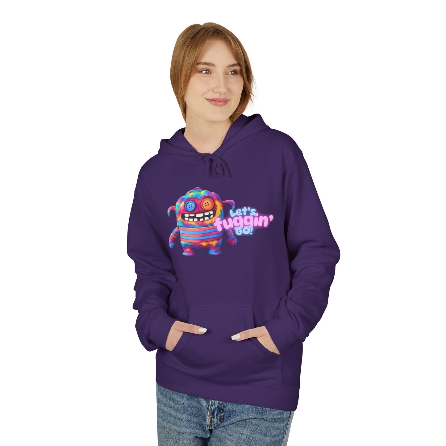 Let's Fuggin' Go!  Unisex Midweight Softstyle Fleece Hoodie
