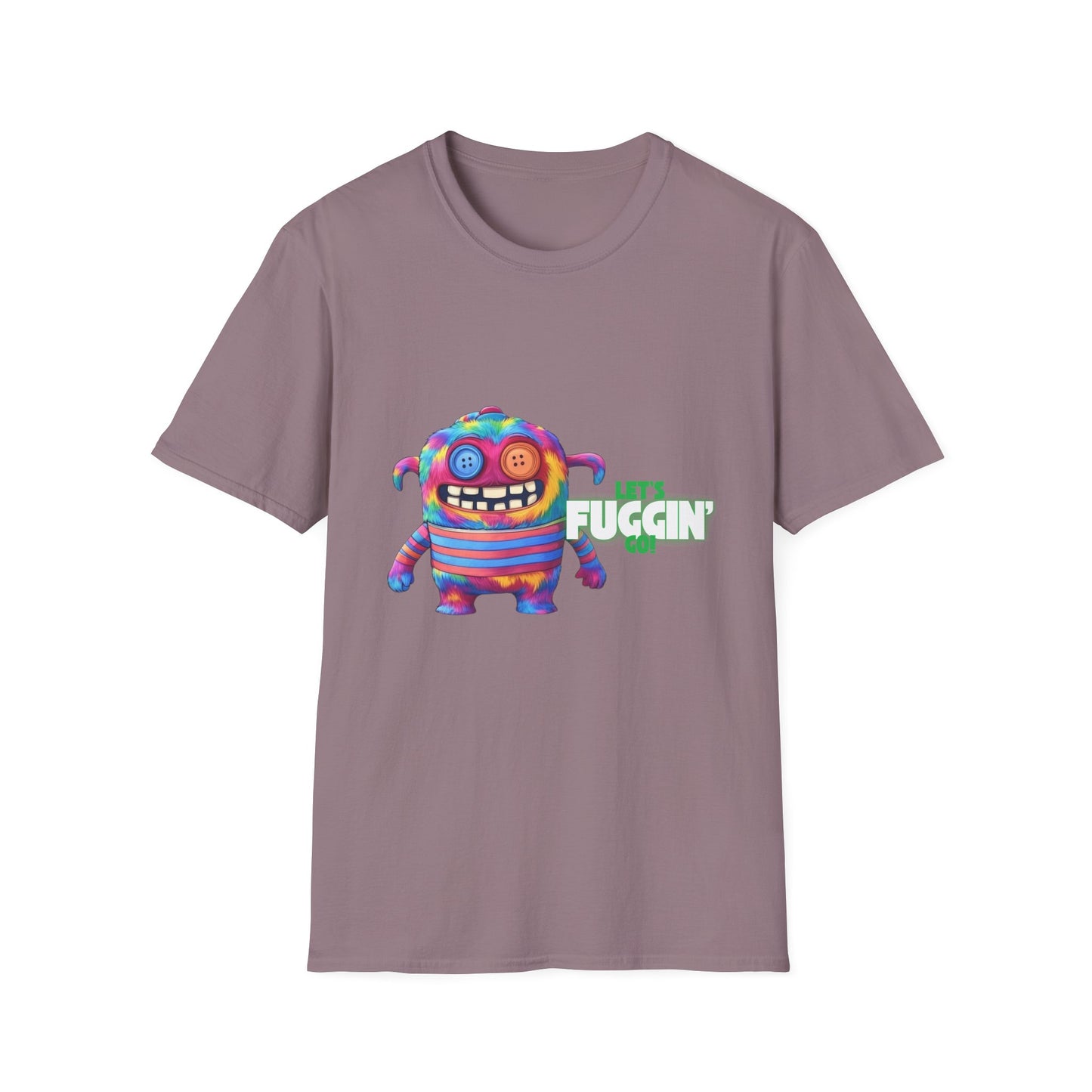 Let's Fuggin Go - Green Text - Unisex Softstyle T-Shirt