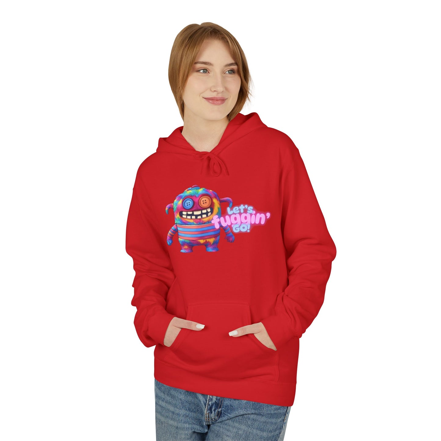 Let's Fuggin' Go!  Unisex Midweight Softstyle Fleece Hoodie