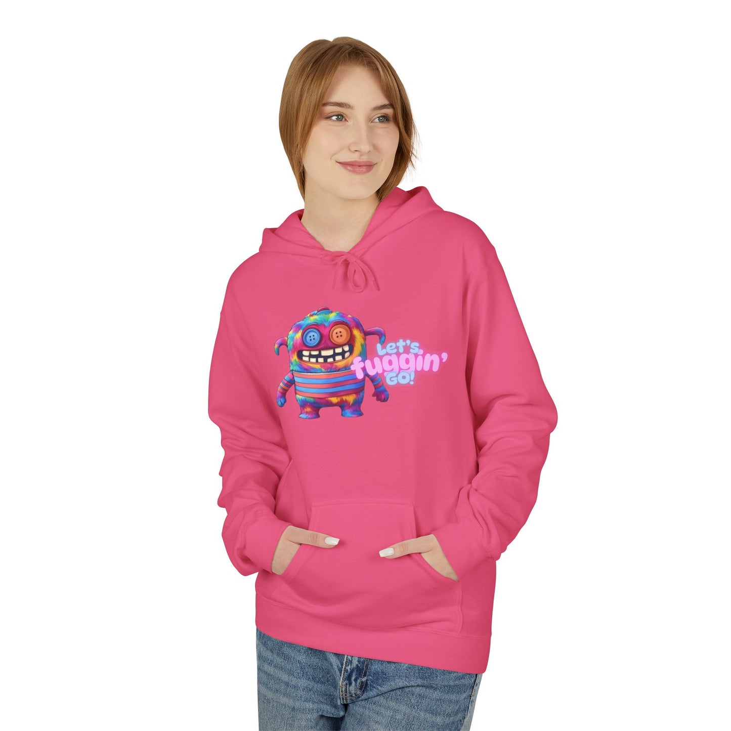 Let's Fuggin' Go!  Unisex Midweight Softstyle Fleece Hoodie