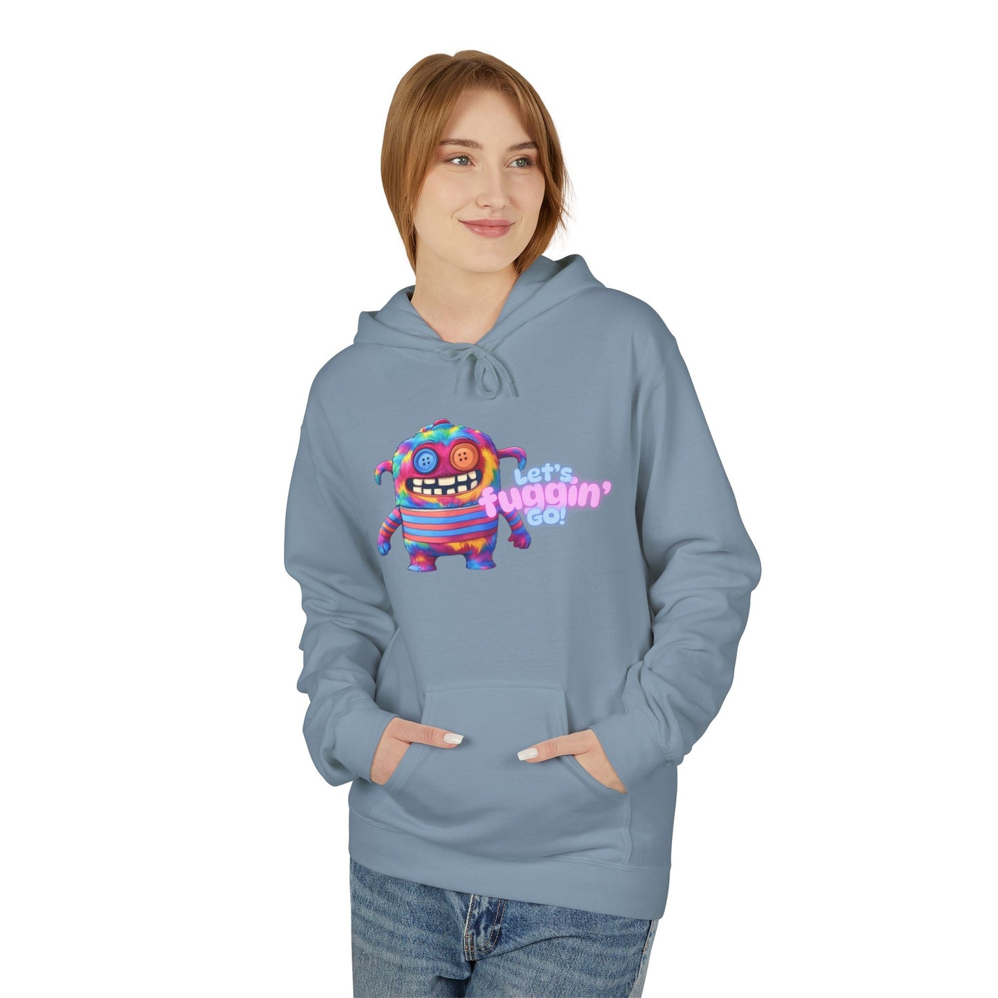 Let's Fuggin' Go!  Unisex Midweight Softstyle Fleece Hoodie