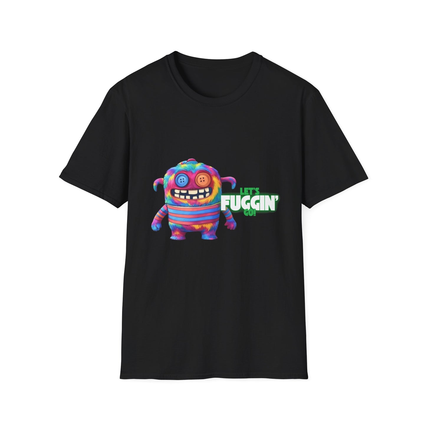 Let's Fuggin Go - Green Text - Unisex Softstyle T-Shirt