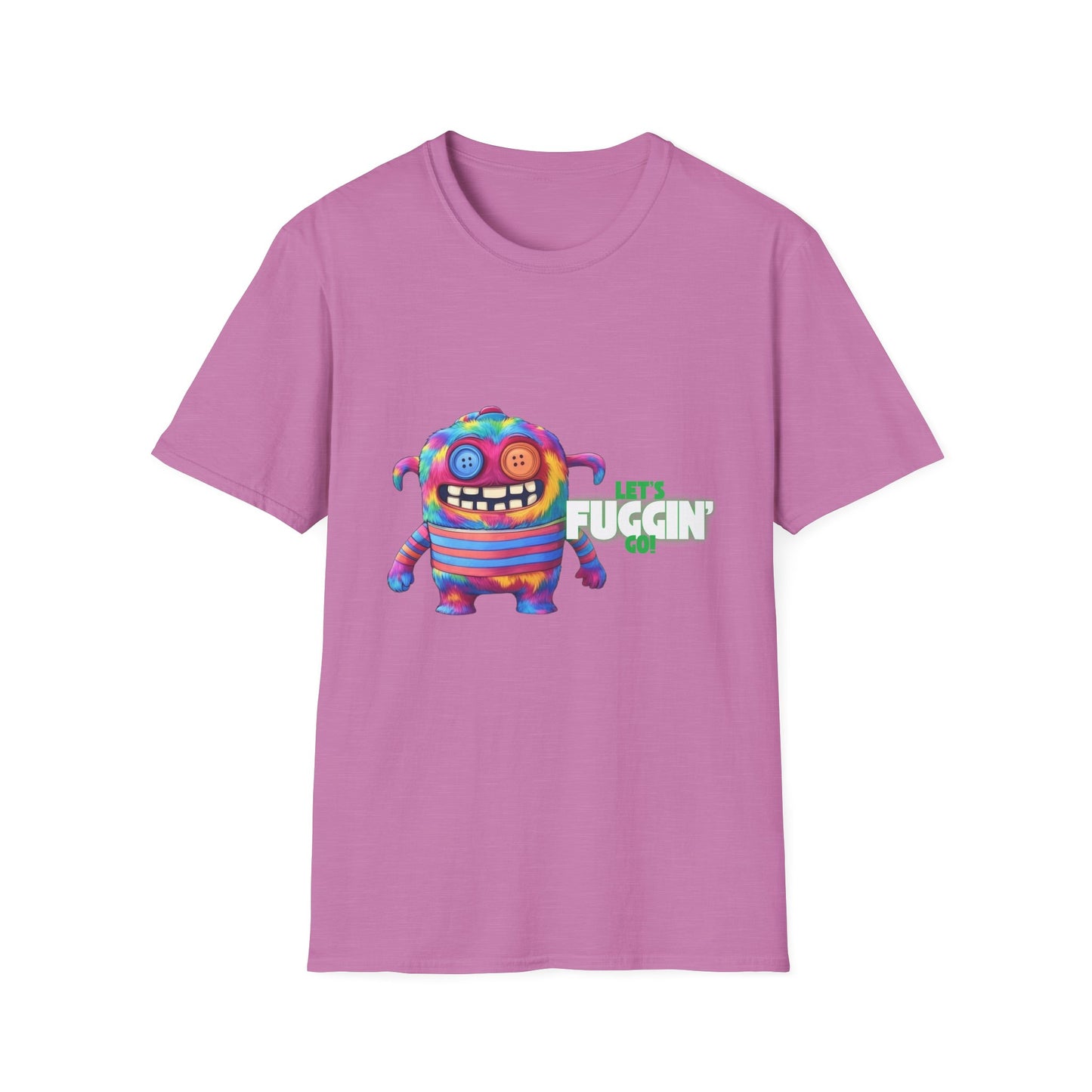 Let's Fuggin Go - Green Text - Unisex Softstyle T-Shirt