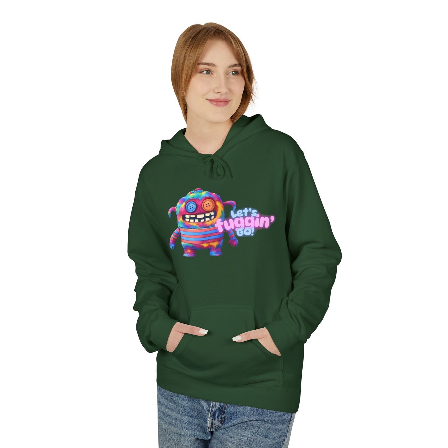 Let's Fuggin' Go!  Unisex Midweight Softstyle Fleece Hoodie