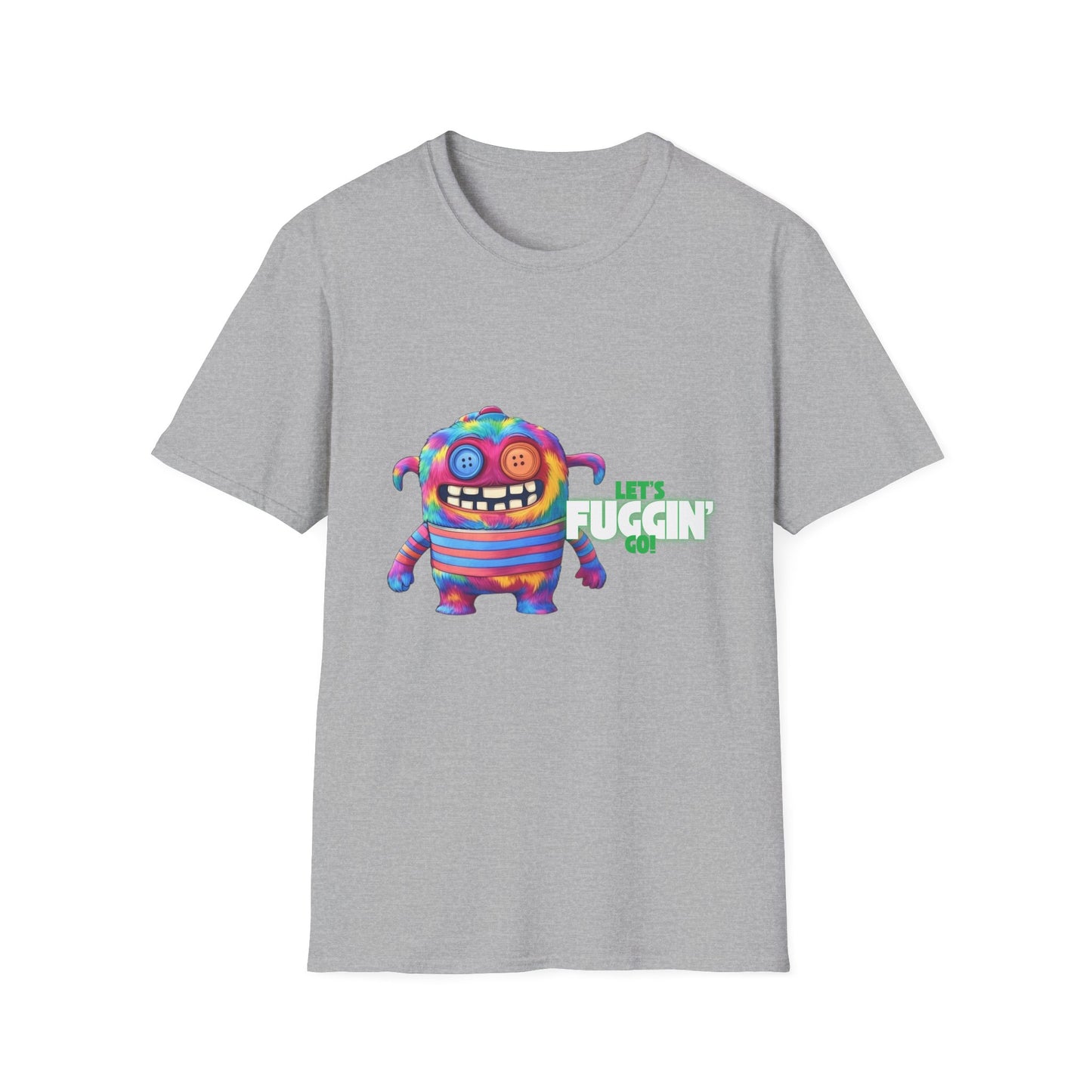 Let's Fuggin Go - Green Text - Unisex Softstyle T-Shirt
