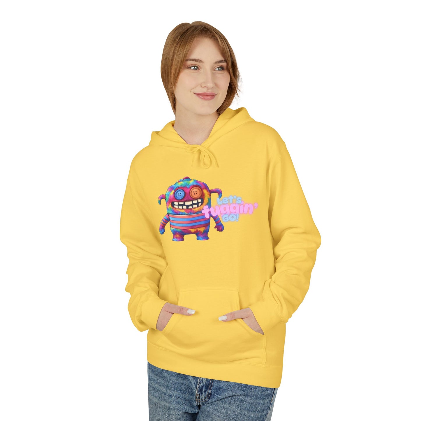 Let's Fuggin' Go!  Unisex Midweight Softstyle Fleece Hoodie