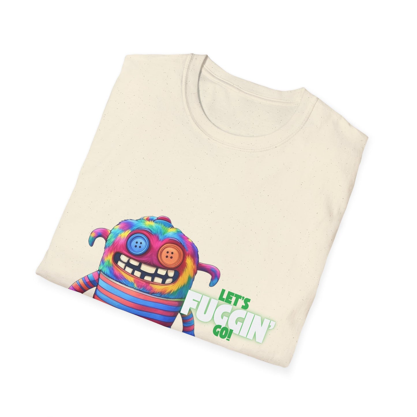 Let's Fuggin Go - Green Text - Unisex Softstyle T-Shirt