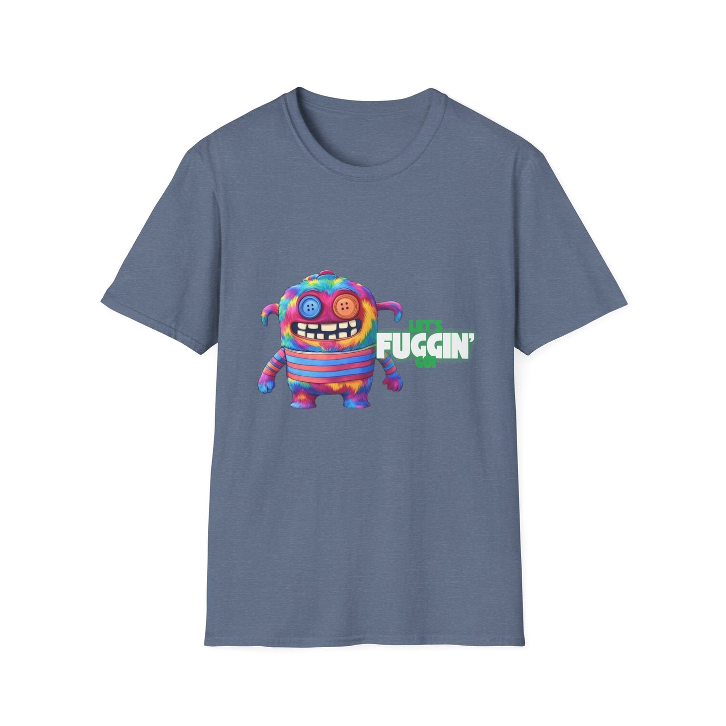 Let's Fuggin Go - Green Text - Unisex Softstyle T-Shirt