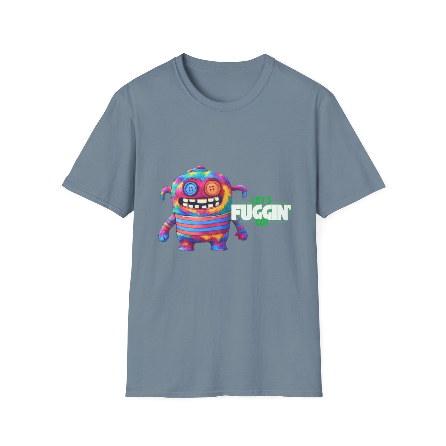 Let's Fuggin Go - Green Text - Unisex Softstyle T-Shirt
