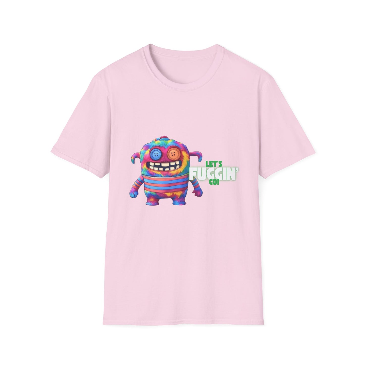 Let's Fuggin Go - Green Text - Unisex Softstyle T-Shirt
