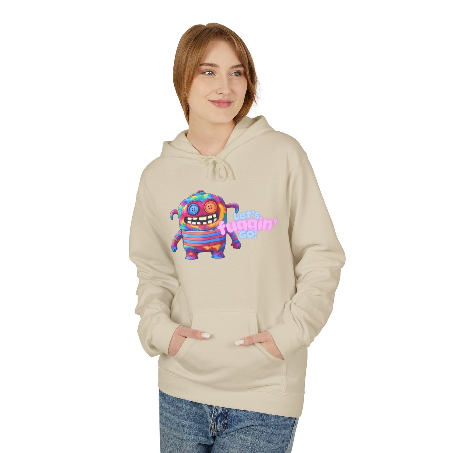 Let's Fuggin' Go!  Unisex Midweight Softstyle Fleece Hoodie