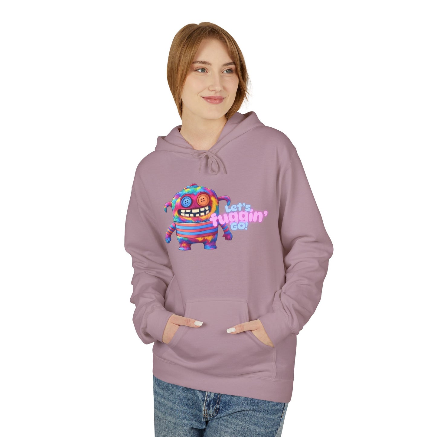 Let's Fuggin' Go!  Unisex Midweight Softstyle Fleece Hoodie