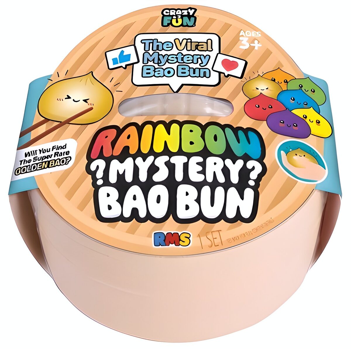 RMS Official 7-inch Original Big Dumpling, Rainbow with Gold Chase